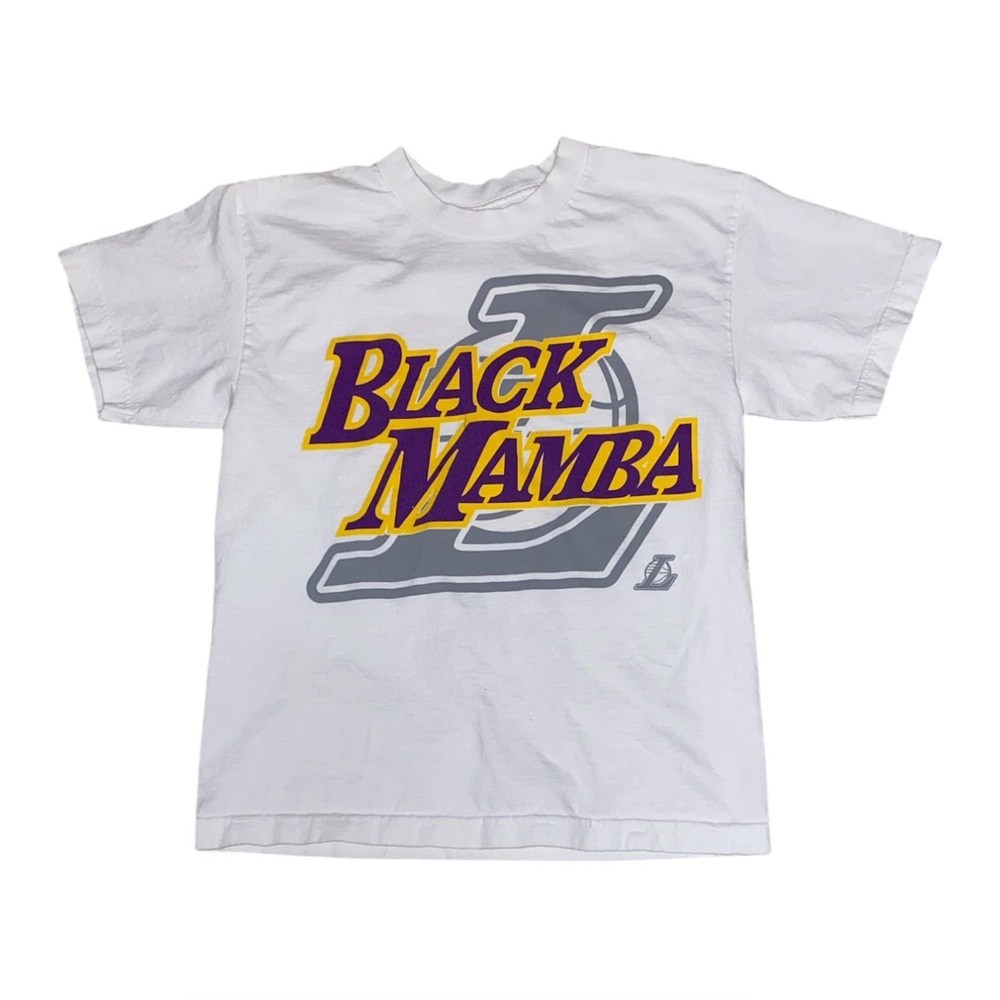 Majestic Kobe Bryant Black Mamba T-Shirt NBA Licensed, Size L Youth Y2K